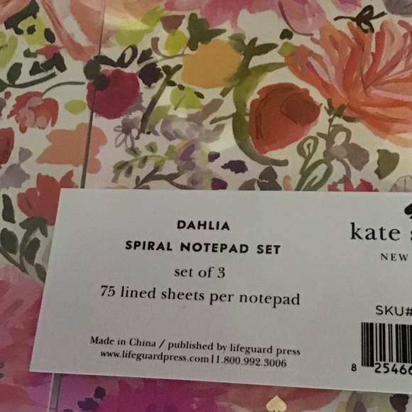 Kate Spade Spiral notepad set - Picture 4 of 4